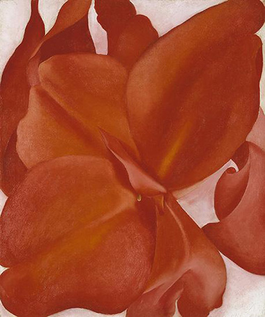 Red Cannas Georgia O'Keeffe